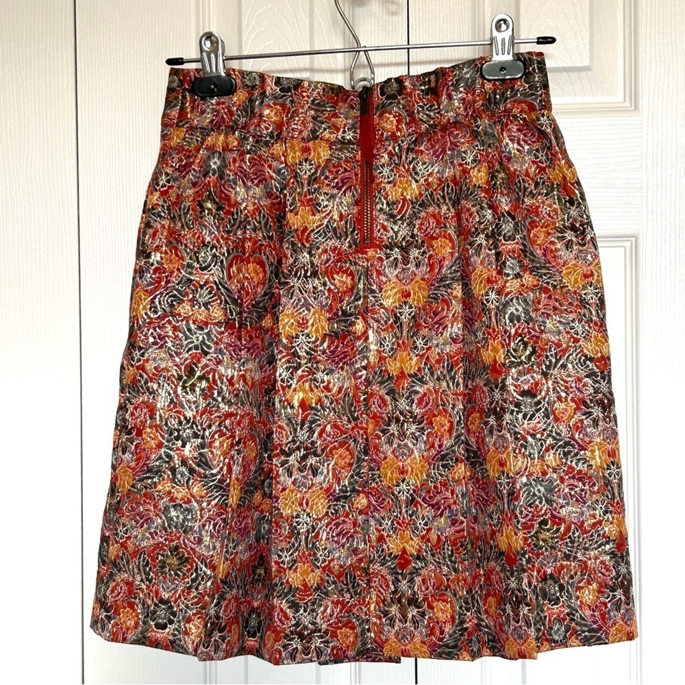 Anthropologie MAEVE Rosie Pleated Brocade Skirt Size XS - Picture 4 of 15